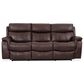 Oxford Furniture Manual Reclining Sofa in Brazil Cocoa, , large