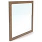 Riverside Furniture Jaxon Dresser Mirror in Casual Mink, , large