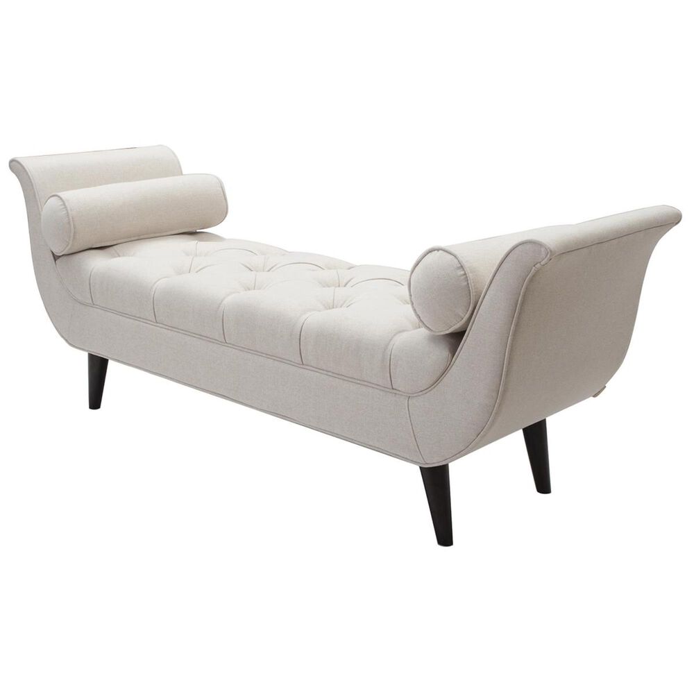 Jennifer Taylor Home Alma Tufted Entryway Bench in Sky Neutral
