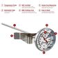Kitchen Supply Instant Read Beverage Thermometer in Silver, , large