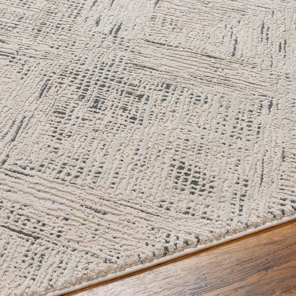 Surya Alder 5&#39; x 7&#39; Taupe, Ivory and Black Area Rug, , large