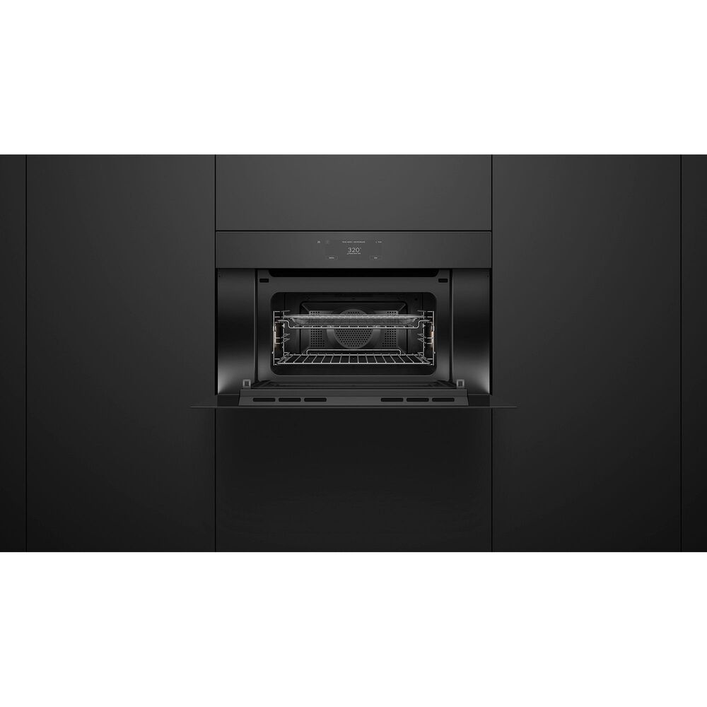 Fisher &amp; Paykel 1.7 Cu. Ft. Minimal Compact Convection Speed Oven in Soft Black, , large