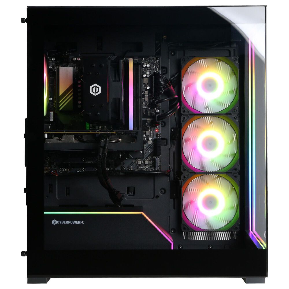 CyberPowerPC Gamer Xtreme Gaming Desktop | Intel Core i5 14400F - 16GB RAM - NVIDIA GeForce RTX 5060 Ti Graphics - 2TB SSD in Black, , large
