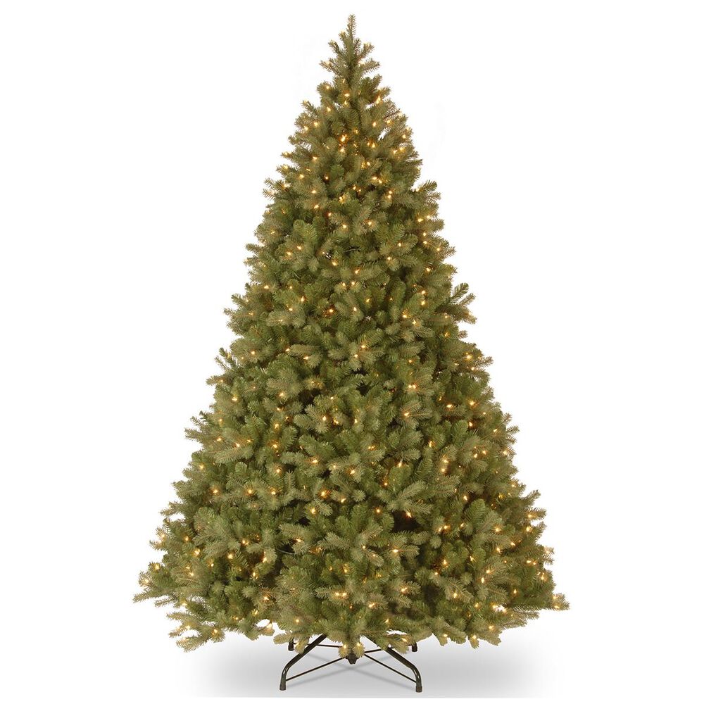 National Tree 10" Feel Real Downswept Douglas Hinged Tree with 1200 White Lights, , large