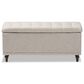 Baxton Studio Kaylee Storage Ottoman Bench in Beige, , large