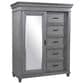 Riva Ridge Caraway 5-Drawer Sliding Door Chest in Aged Slate, , large