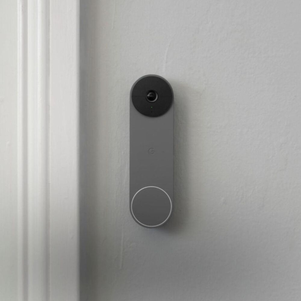Google Nest Doorbell Battery Smart Wi-Fi Video Doorbell Camera in Ash, , large