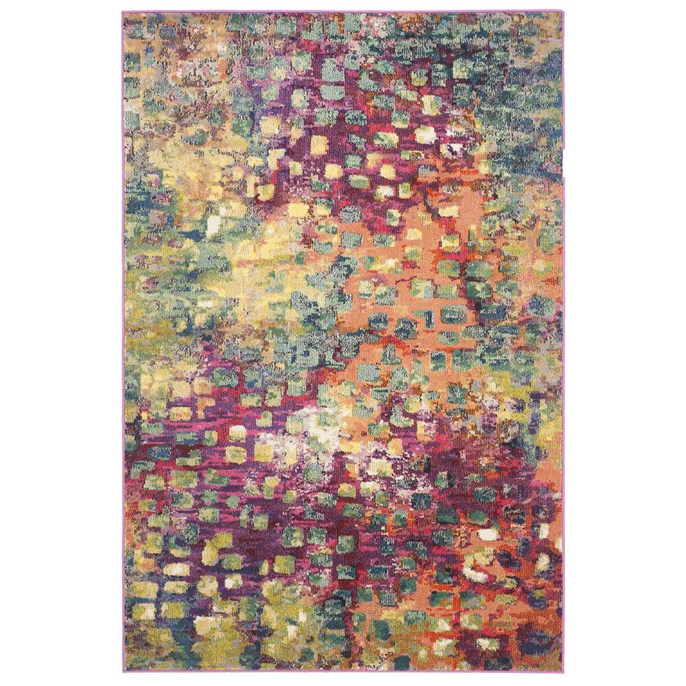 Safavieh Monaco MNC225D-1218 12" x 18" Pink/Multi Area Rug, , large