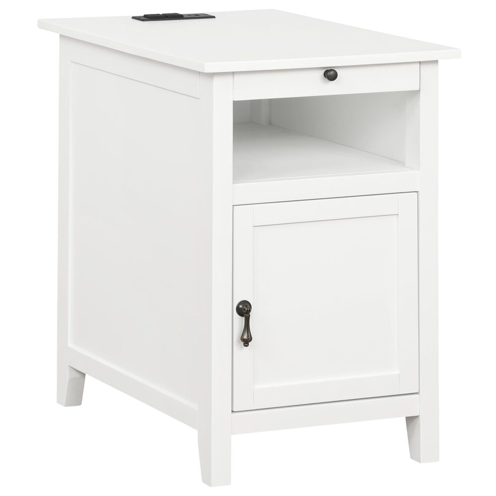 Linden Boulevard Butra Accent Table in White, , large
