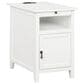 Linden Boulevard Butra Accent Table in White, , large