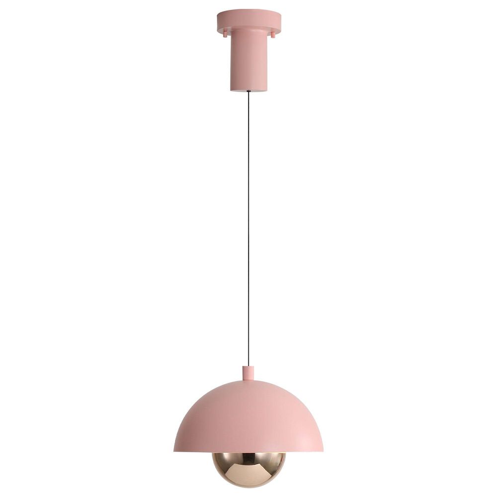 Golden Lighting Vintra LED 1-Light Pendant in Dusty Rose, , large