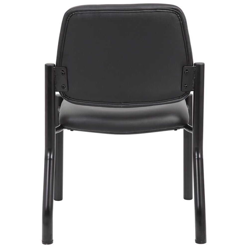 Regal Co. Boss Armless Guest Chair in Black, , large