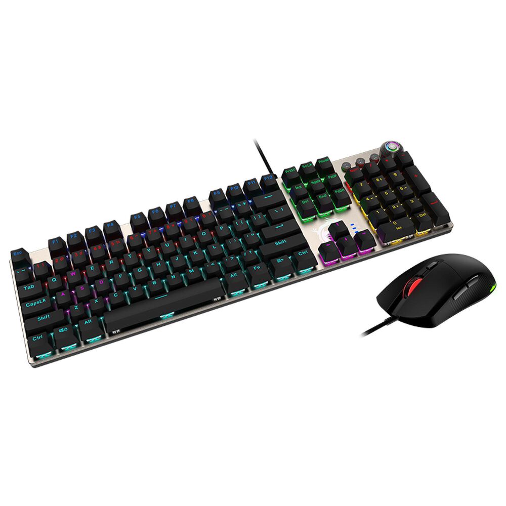 MSI Forge Red Switches Gaming Keyboard and Mouse Combo in Black, , large