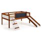 Forest Grove Twin Low Loft Art Play in Brown and White, , large