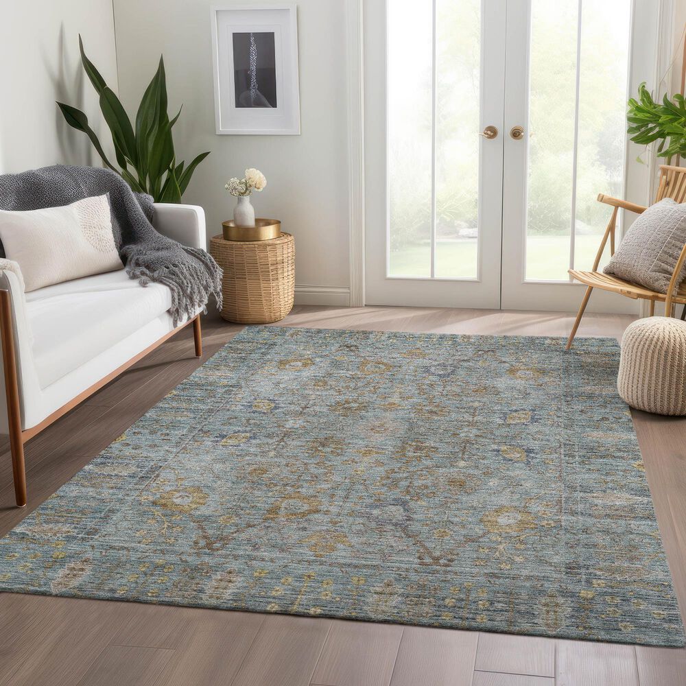 Dalyn Rug Company Solace SL9 5&#39; x 7&#39;6&quot; Teal Area Rug, , large