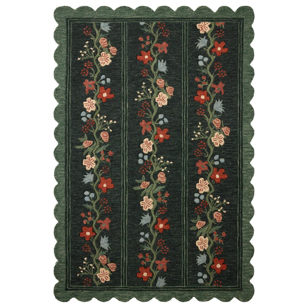 Rifle Paper Co. x Loloi Thistle Forest and Multicolor 7"9" x 9"9" Area Rug, , large