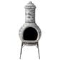 Alfresco Home Medium Leaf Chiminea in Azzure, , large