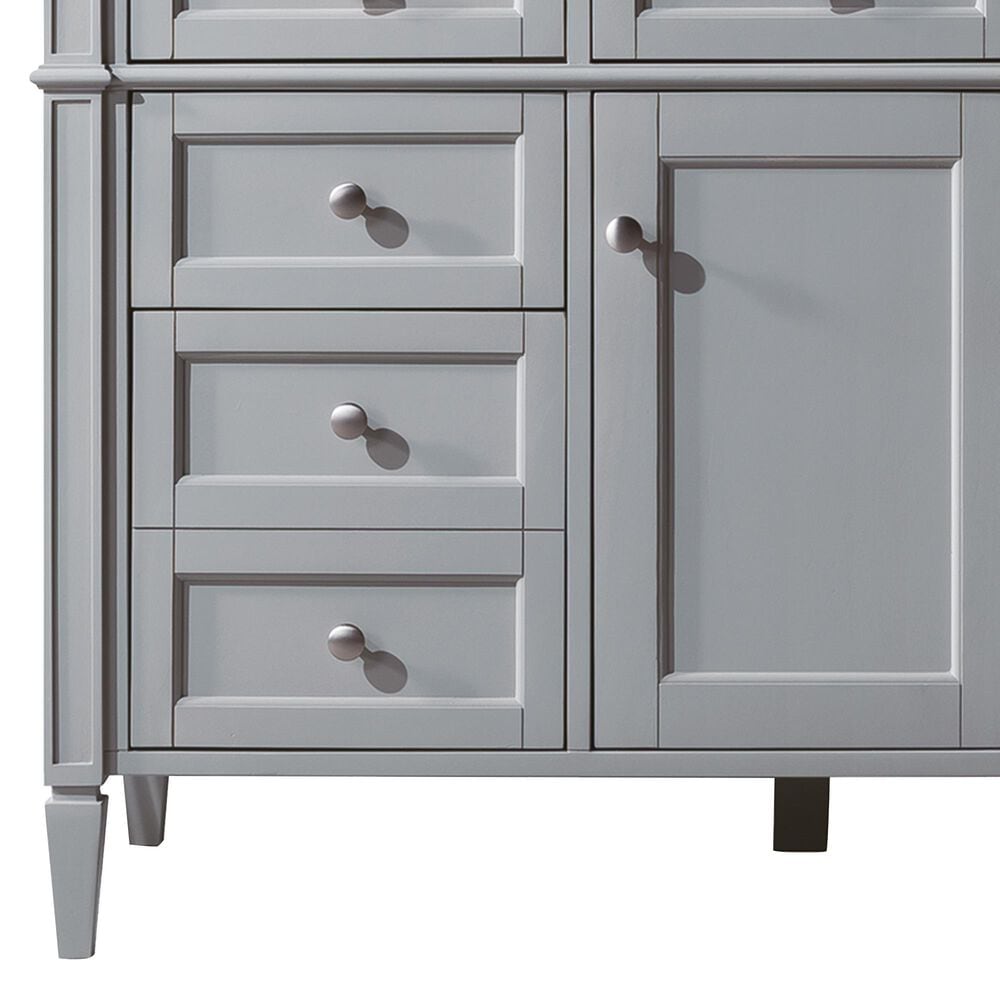 James Martin Vanities Brittany 30&quot; Single Bathroom Vanity in Urban Gray with Single Hole 3 cm White Zeus Quartz Top and Rectangular Sink, , large