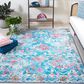 Safavieh Riviera 9" x 12" Light Blue and Pink Area Rug, , large
