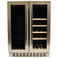 Azure 24" Dual Zone Beverage and Wine Center in Stainless Steel, , large