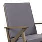 Hearth and Haven Gus Outdoor Rocking Chair with Anti-Rollover Design in Grey, , large