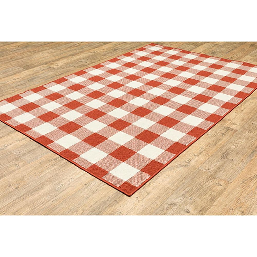 Oriental Weavers Meridian 5&#39;3&quot; x 7&#39;6&quot; Red Area Rug, , large