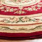 Safavieh Lyndhurst LNH218 8" Round Red and Ivory Area Rug, , large