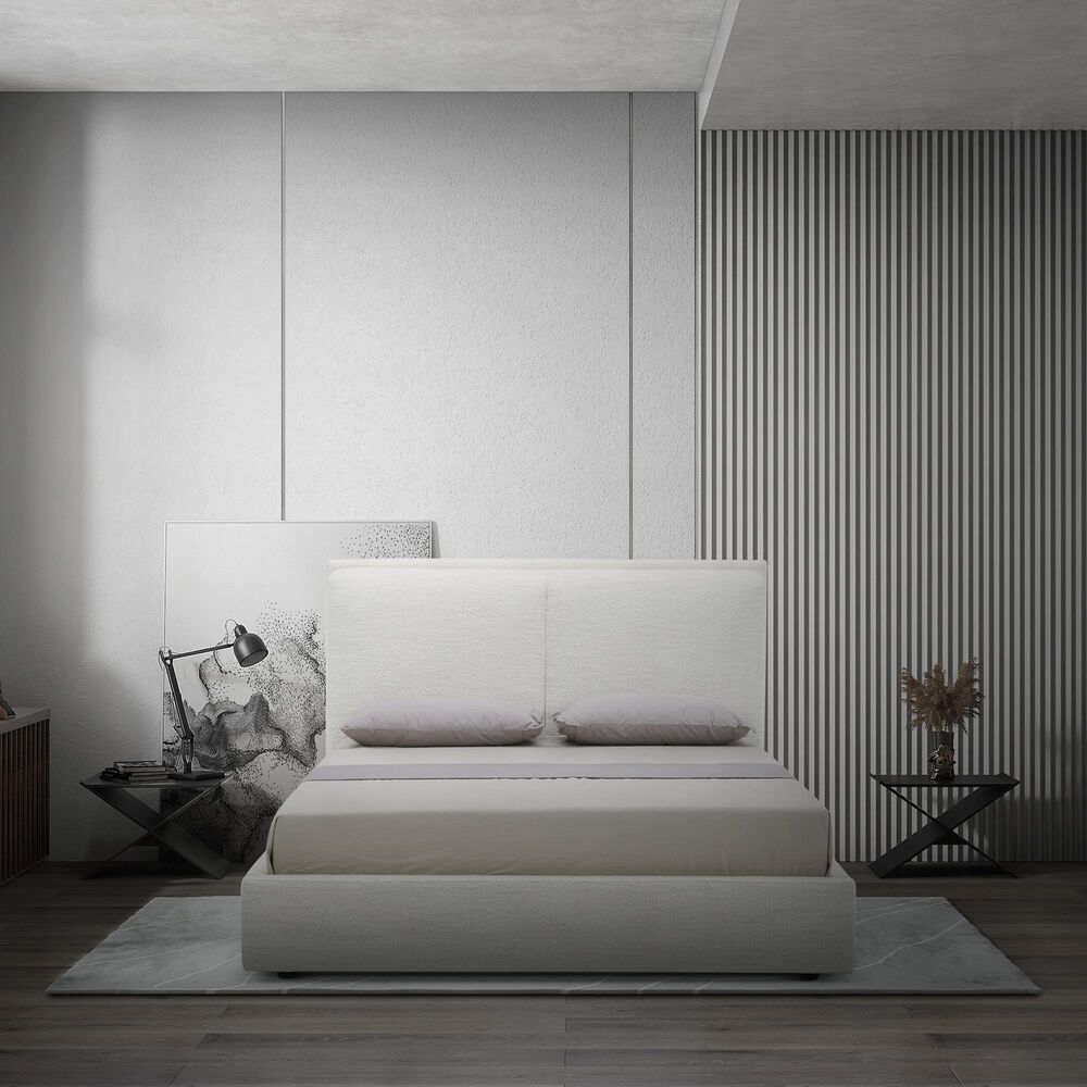 37B Queen Bed in Merion Pearl White, , large
