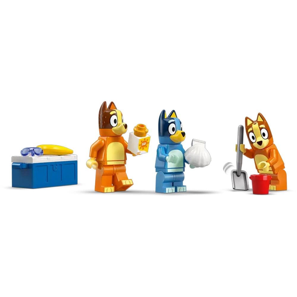 LEGO Bluey&#39;s Beach and Family Car Trip Building Set in Multicolor, , large