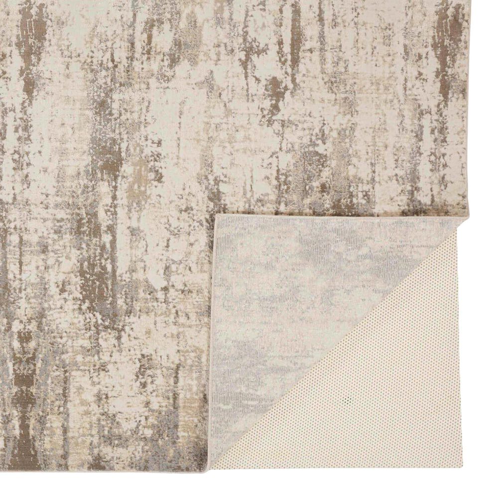 Feizy Parker 3&#39;9&quot; x 5&#39;7&quot; Silver and Beige Area Rug, , large