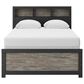 Ashley Broachmyn Full Bookcase Bed in Black and Gray, , large