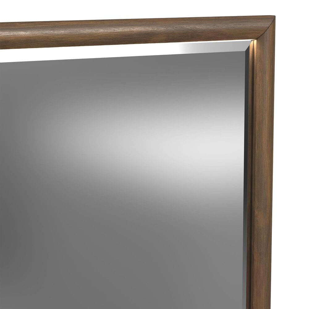 Mayberry Hill Brisbane Dresser Mirror with LED in Brown, , large