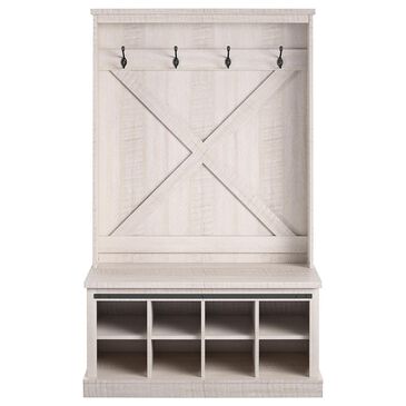 DHP Meadow Park Entryway Bench in Rustic White, , large