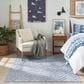 Nourison Versatile 4" x 6" Denim Blue Indoor/Outdoor Area Rug, , large