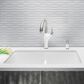 Blanco Diamond Equal Double Bowl Kitchen Sink with Low Divide in White, , large