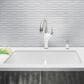 Blanco Diamond Equal Double Bowl Kitchen Sink with Low Divide in White, , large