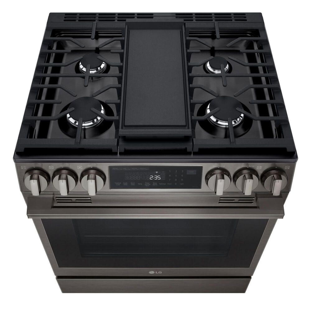 LG 6.3 Cu. Ft. Smart Gas Slide-In Range with ProBake Convection InstaView and Air Fry in Black Stainless Steel, , large