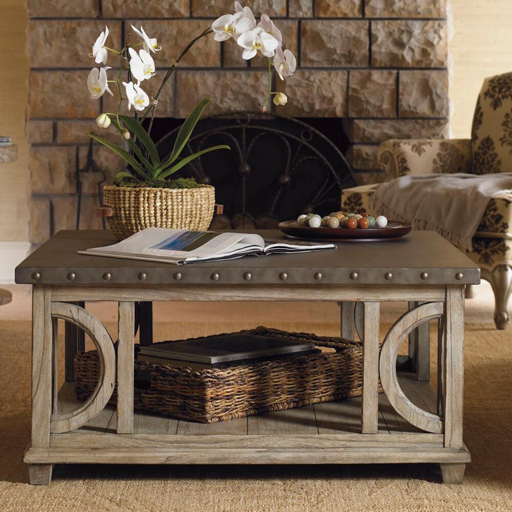 Lexington Furniture Twilight Bay Wyatt Cocktail Table in Driftwood, , large
