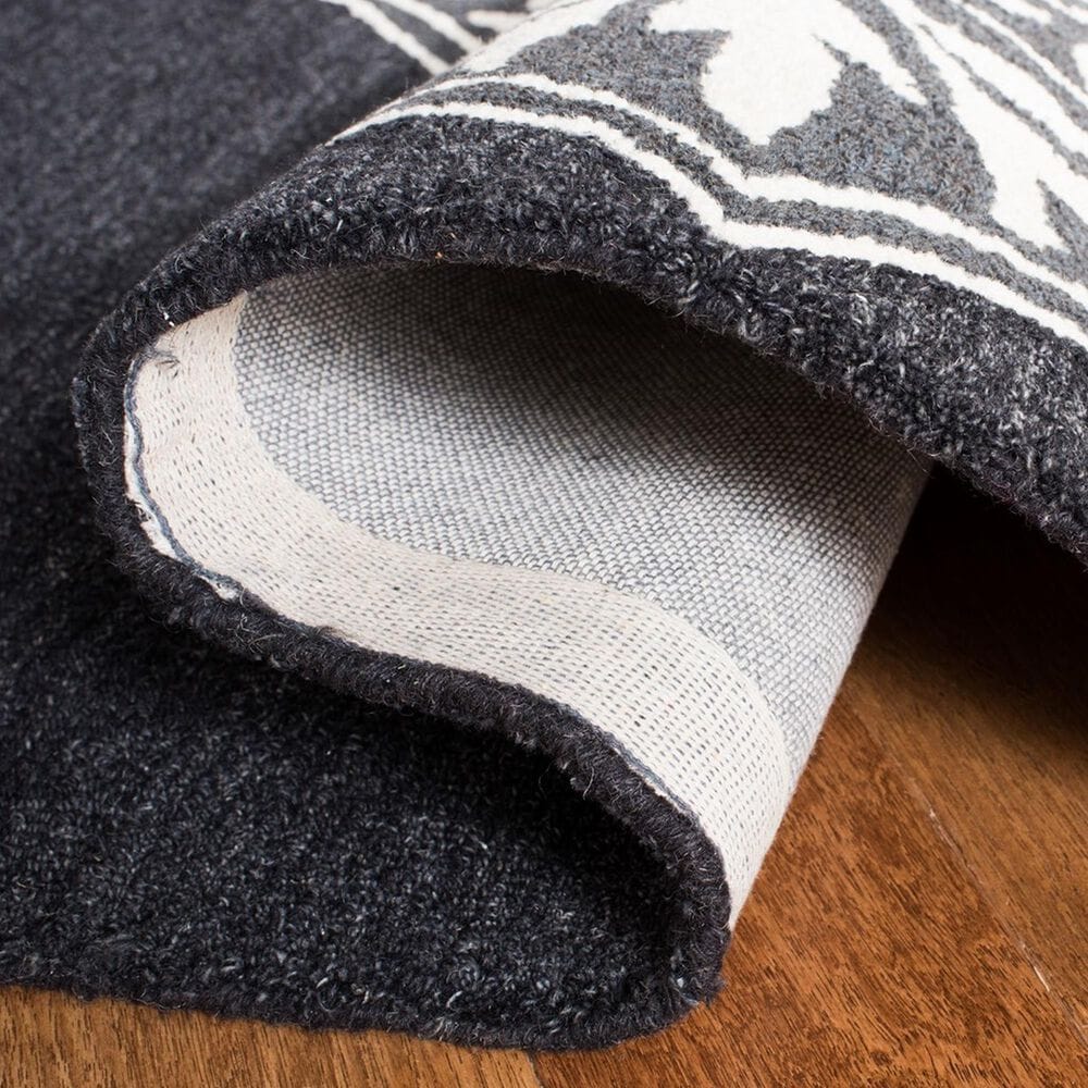 Safavieh Micro-Loop 4&#39; x 6&#39; Charcoal Area Rug, , large