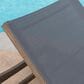 Hearth and Haven Summerland Outdoor Chaise Lounge with Mesh Seat in Dark Grey, , large