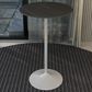 Leisuremod Verve 27" Round Bar Height Dining Table with Sintered Stone Top in White and Black - Table Only, , large
