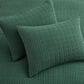 Levtex Mills Waffle 3-Piece Full/Queen Quilt Set in Forest Green, , large