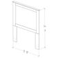 Lemoore Essential Twin Panel Headboard in Rockport White, , large