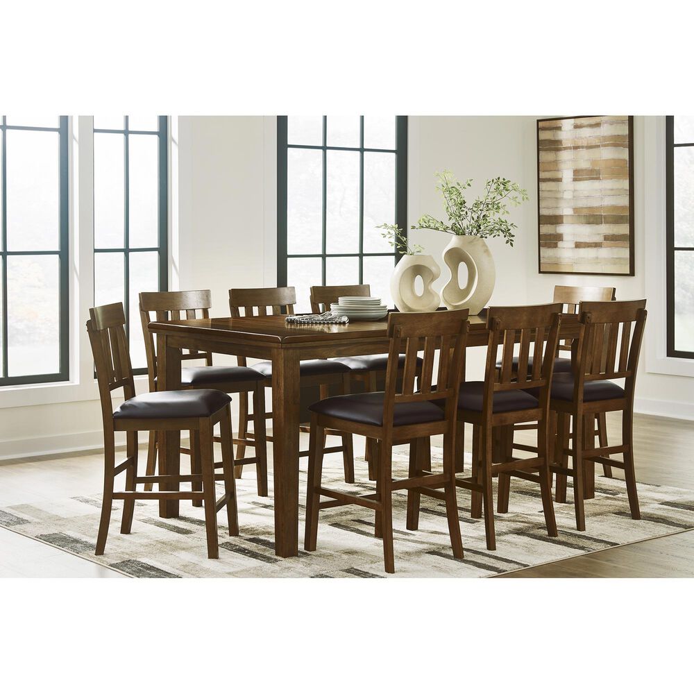 Ashley Ralene Counter Height Table in Burnished Dark Brown - Table Only, , large