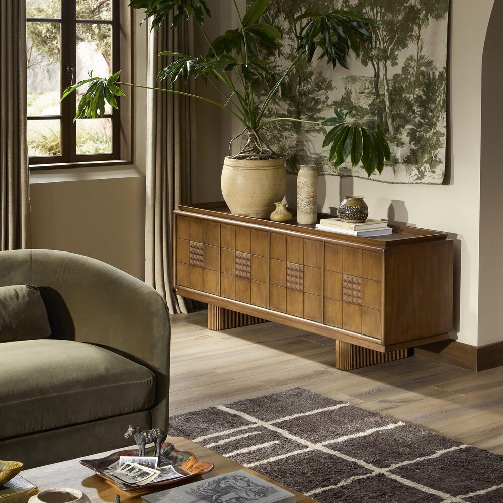 Four Hands Lyle Media Console in Rust, , large