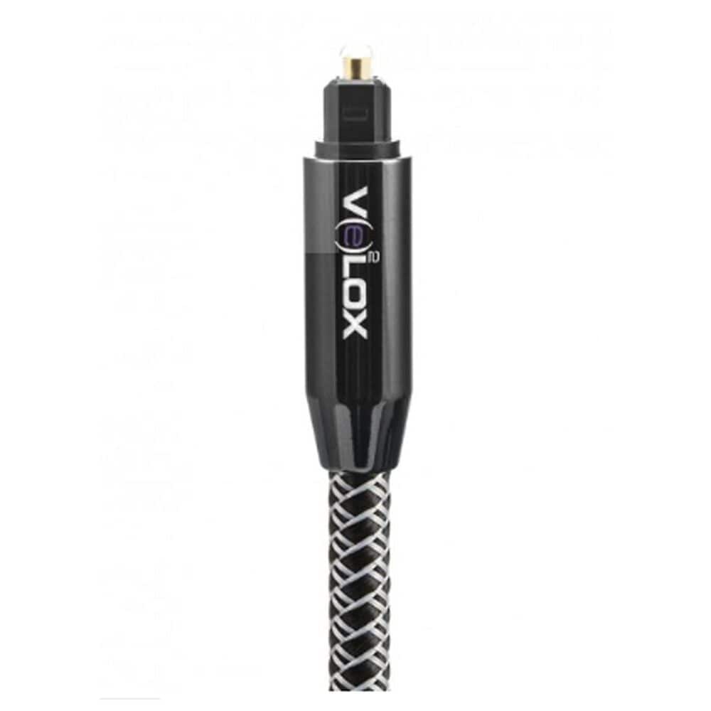 Velox 3 Feet Premium Optical Audio Cable in Gold and Black, , large