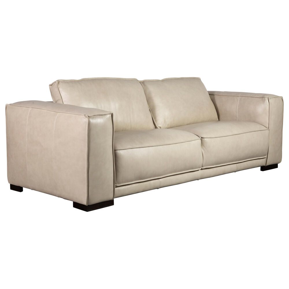 Sienna Designs Leather Sofa in Cesena Panna White, , large