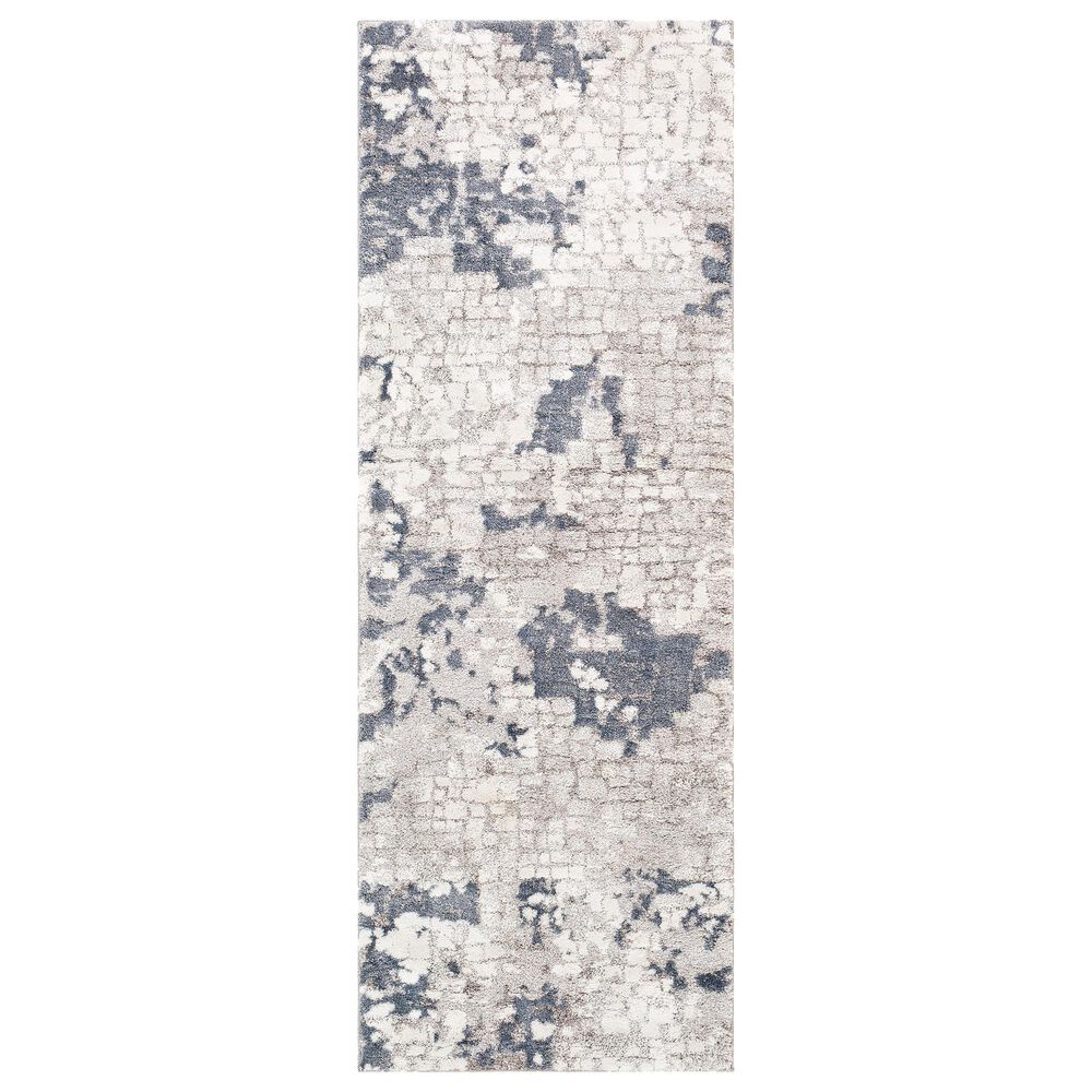 Surya Venice VNE-2300 2"9" x 7"3" Denim, Gray and Ivory Runner, , large