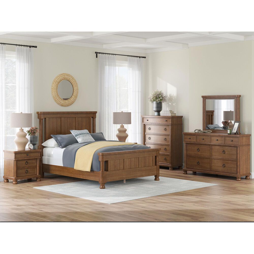 Ashley Rowlenstown 3 Piece Bedroom Set in Medium Brown, , large