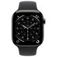 Apple Watch Series 11 (GPS+Cellular) 46mm Titanium Case with Black Sport Band - S/M in Slate and 2-Year AppleCare+, , large
